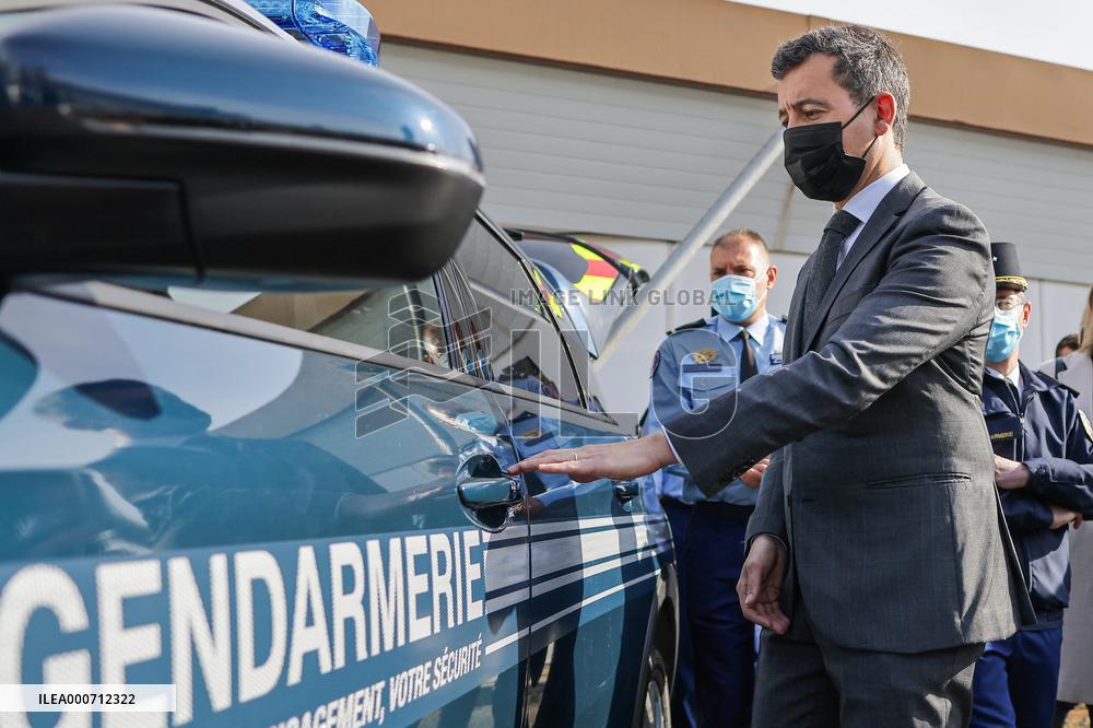 Gerald Darmanin Meets With Gendarmes Of Nouvelle-Aquitaine - Merignac