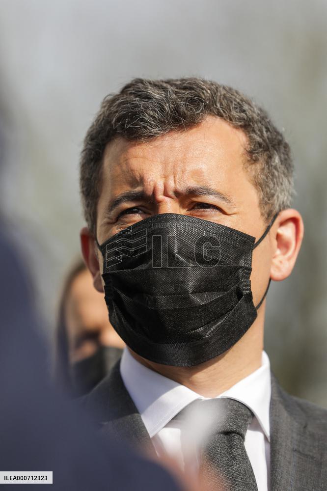 Gerald Darmanin Meets With Gendarmes Of Nouvelle-Aquitaine - Merignac
