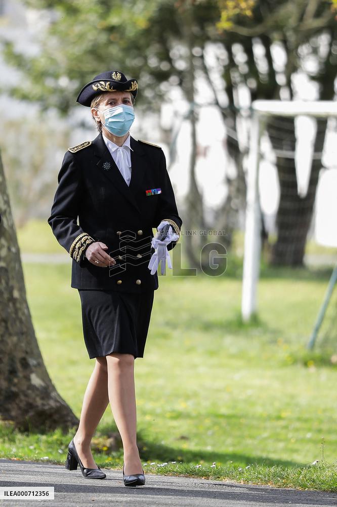 Gerald Darmanin Meets With Gendarmes Of Nouvelle-Aquitaine - Merignac
