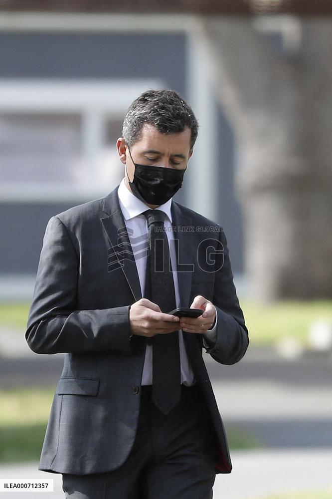 Gerald Darmanin Meets With Gendarmes Of Nouvelle-Aquitaine - Merignac