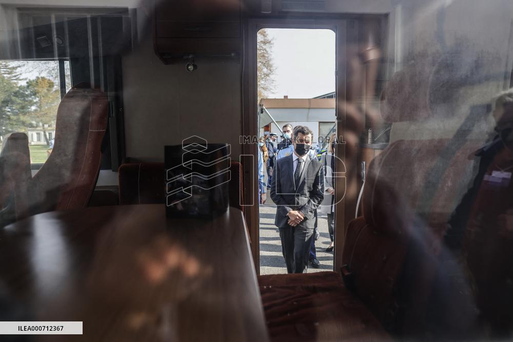 Gerald Darmanin Meets With Gendarmes Of Nouvelle-Aquitaine - Merignac