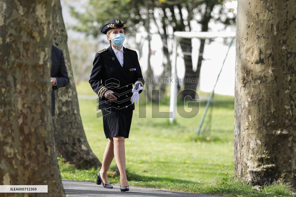 Gerald Darmanin Meets With Gendarmes Of Nouvelle-Aquitaine - Merignac