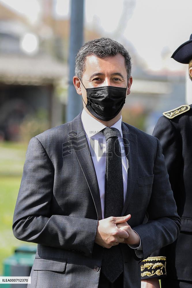 Gerald Darmanin Meets With Gendarmes Of Nouvelle-Aquitaine - Merignac