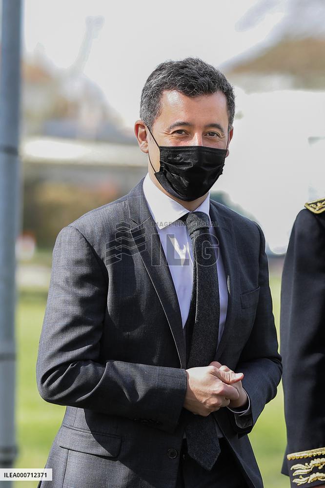 Gerald Darmanin Meets With Gendarmes Of Nouvelle-Aquitaine - Merignac
