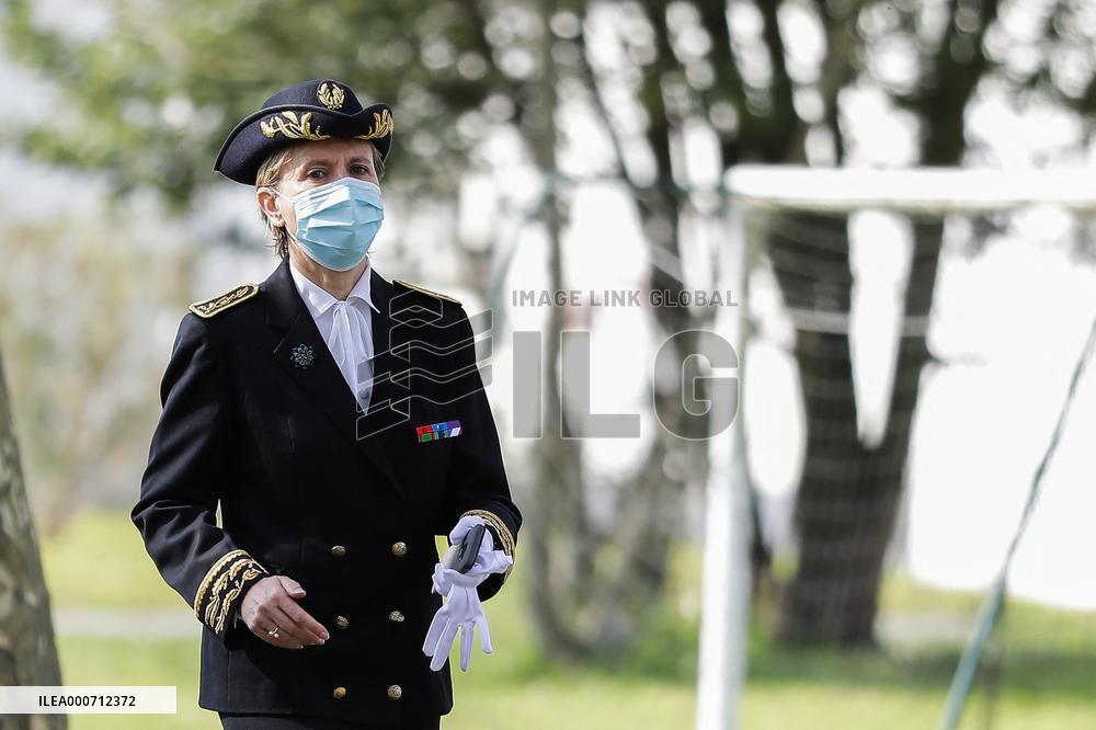 Gerald Darmanin Meets With Gendarmes Of Nouvelle-Aquitaine - Merignac