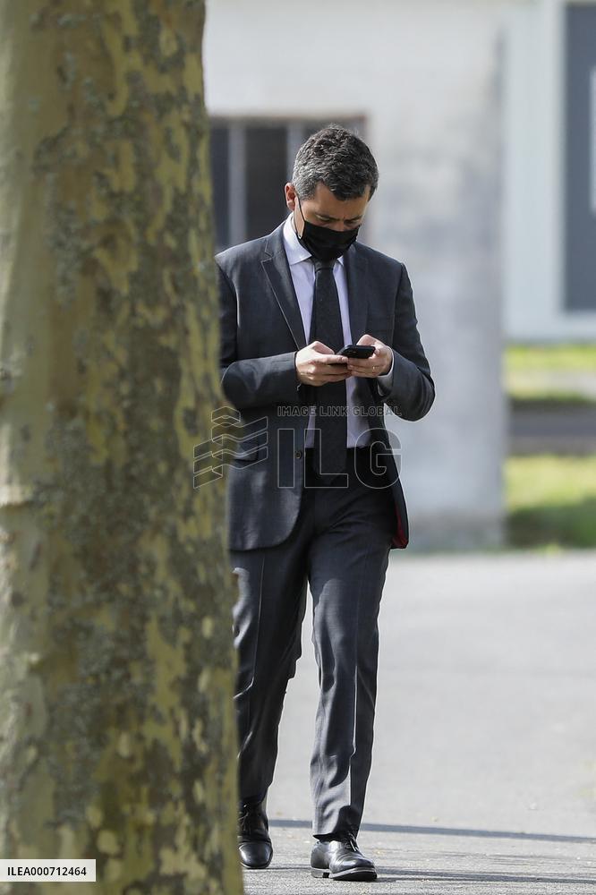 Gerald Darmanin Meets With Gendarmes Of Nouvelle-Aquitaine - Merignac