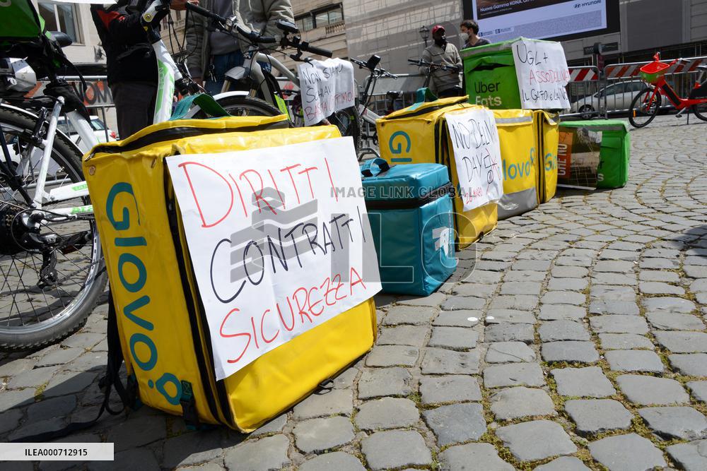 No Delivery Day Protest in Rome