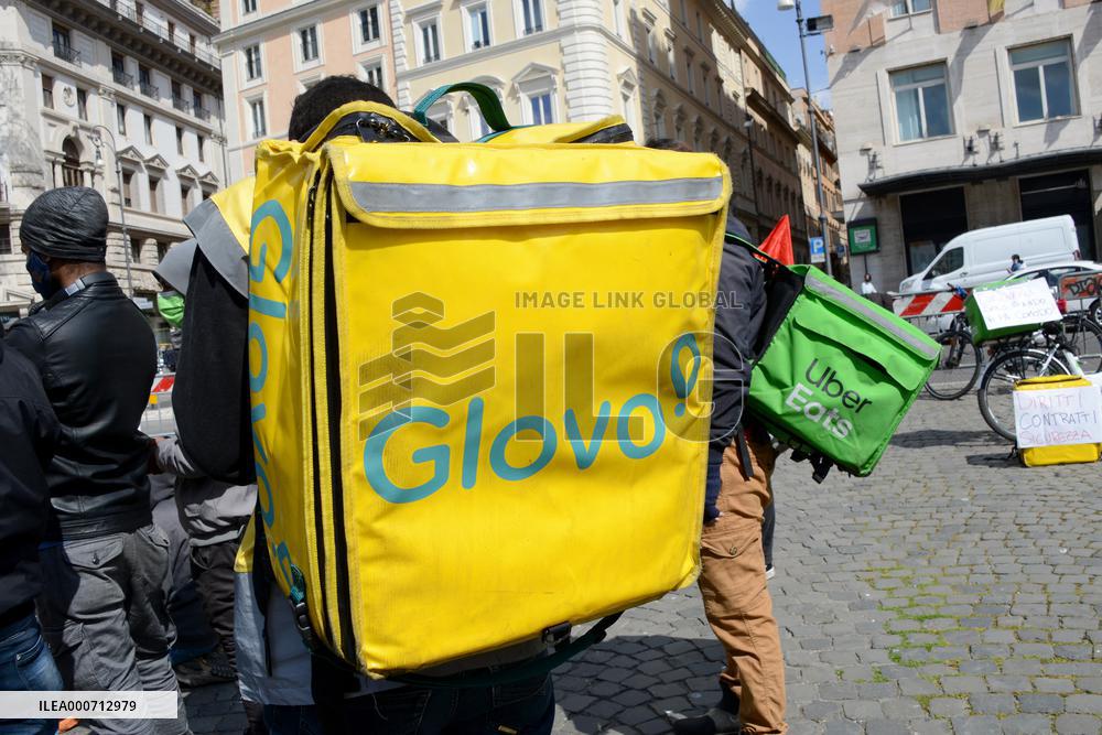 No Delivery Day Protest in Rome