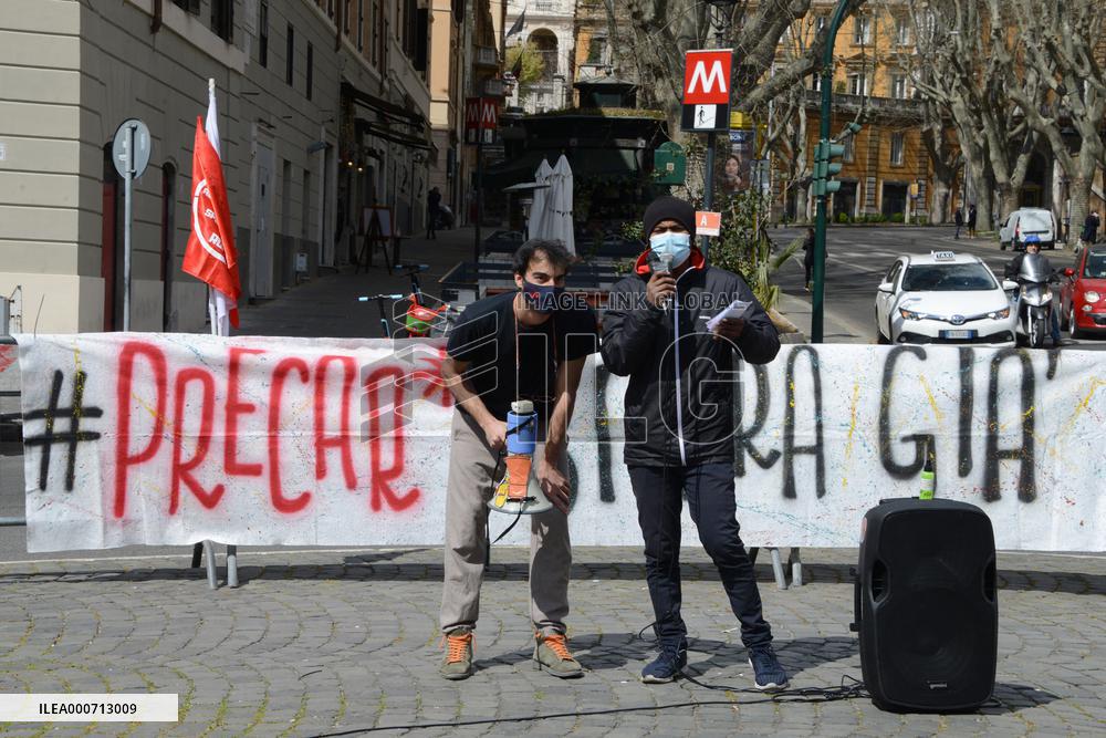 No Delivery Day Protest in Rome