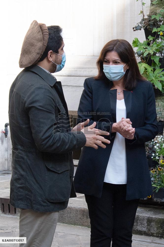 Mayor of Paris Anne Hidalgo received Ahmad Massoud  - Paris