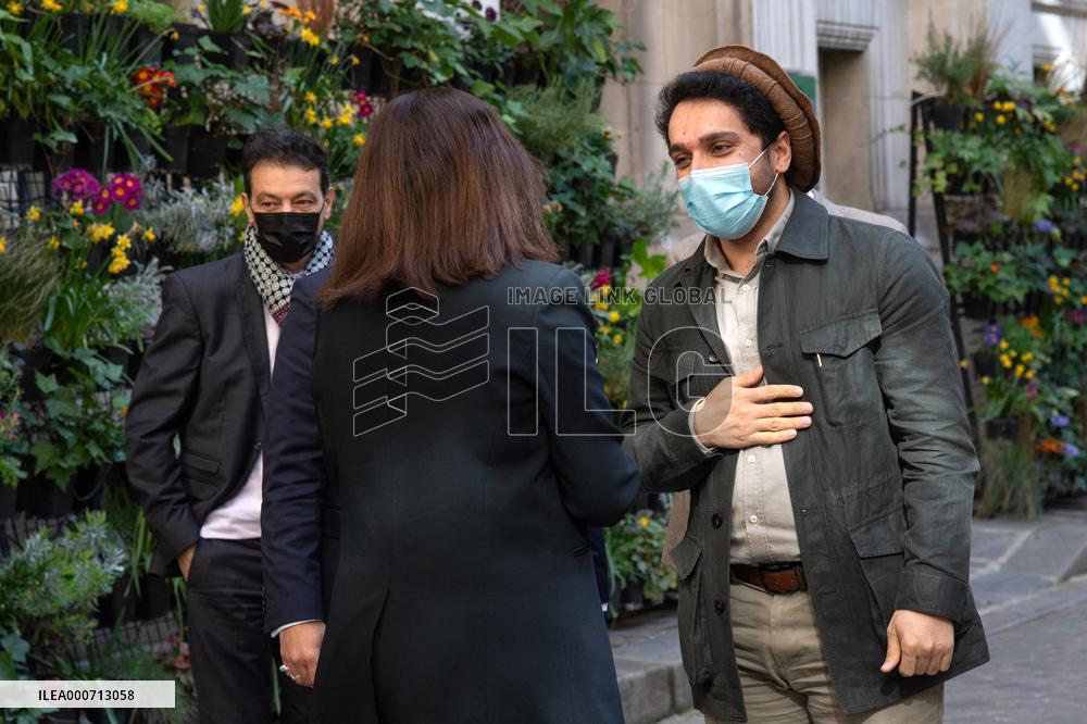 Mayor of Paris Anne Hidalgo received Ahmad Massoud  - Paris