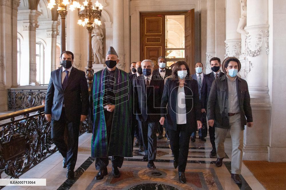 Mayor of Paris Anne Hidalgo received Ahmad Massoud  - Paris