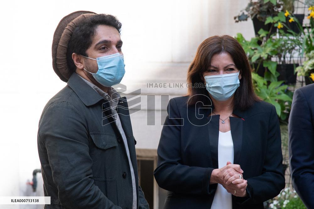 Mayor of Paris Anne Hidalgo received Ahmad Massoud  - Paris