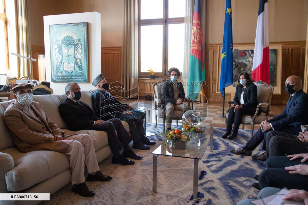 Mayor of Paris Anne Hidalgo received Ahmad Massoud  - Paris