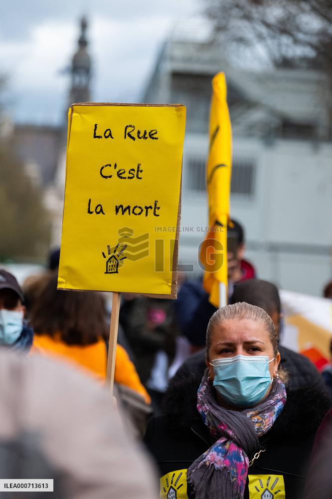 Housing Rights Protest - Paris