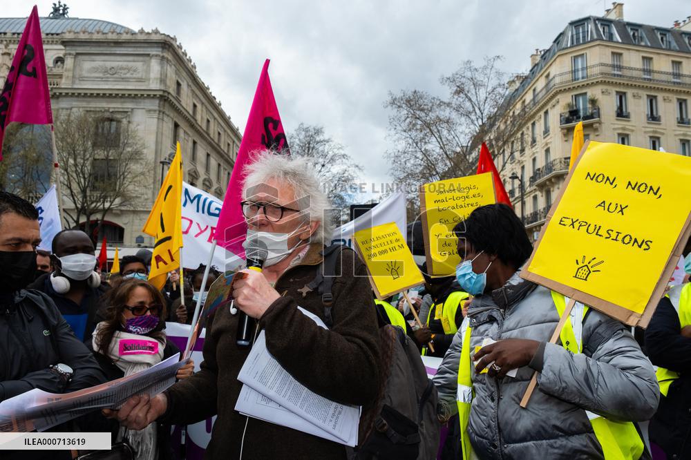 Housing Rights Protest - Paris