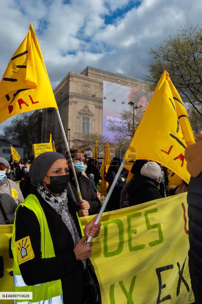 Housing Rights Protest - Paris