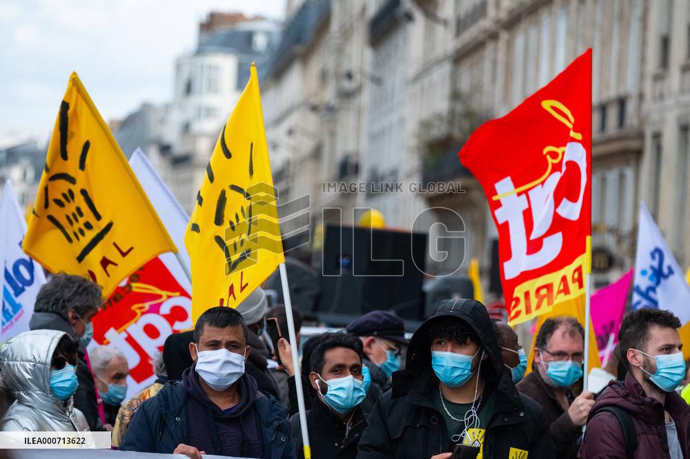 Housing Rights Protest - Paris