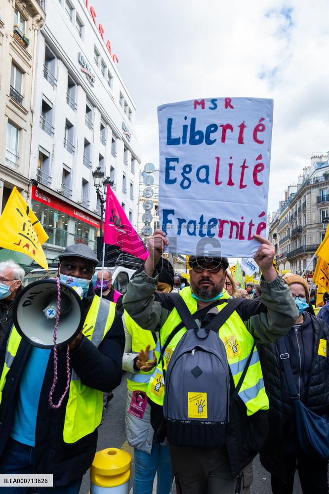 Housing Rights Protest - Paris