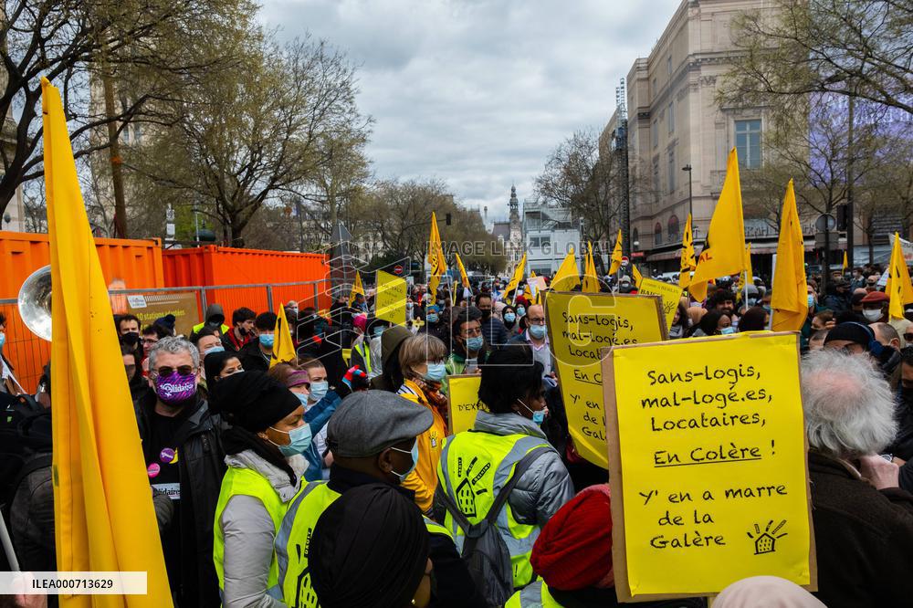 Housing Rights Protest - Paris
