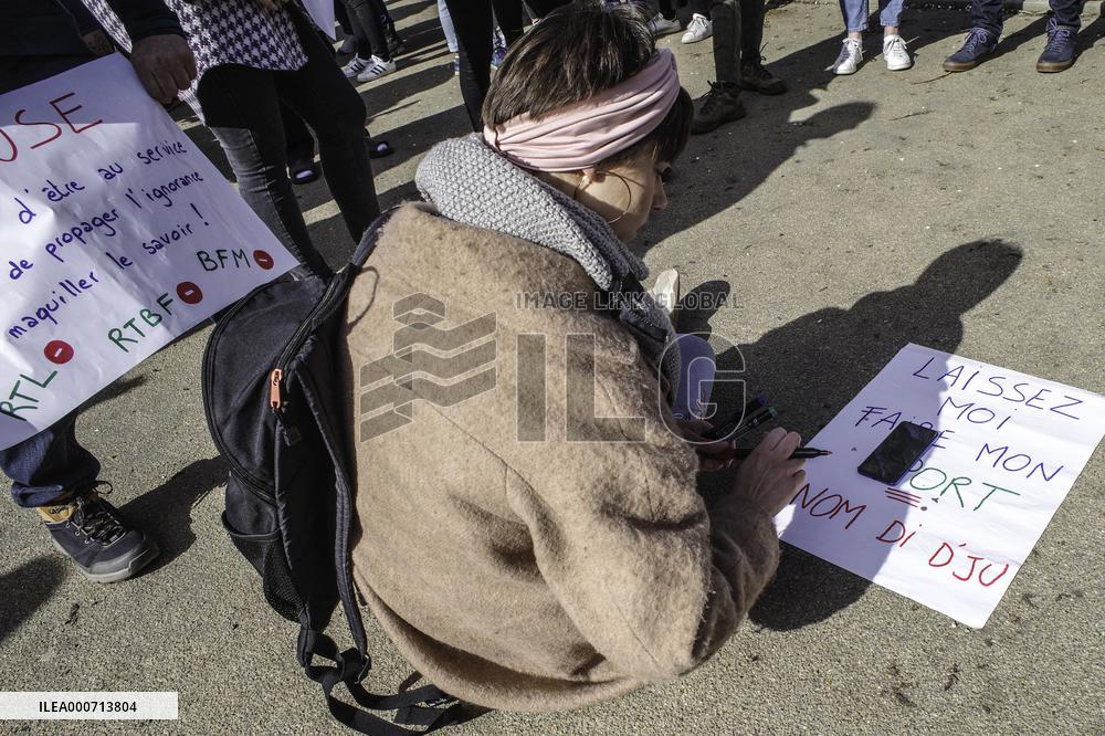 Anti lockdown protest - Liege