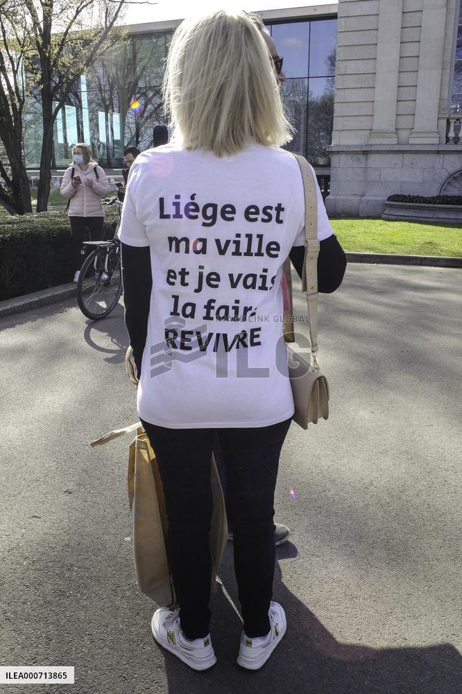 Anti lockdown protest - Liege