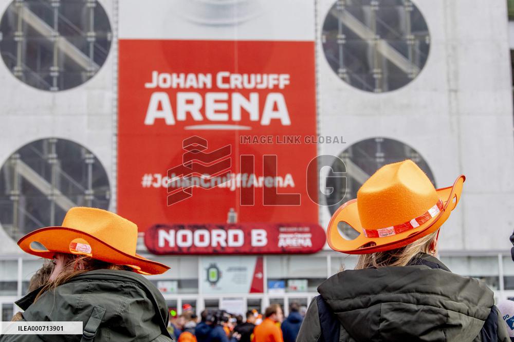 Fieldlab events study for World Cup qualifying match - Amsterdam