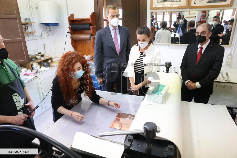 Royals visit the borntown of Francisco de Goya