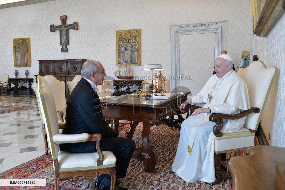 Pope Francis holds several audience