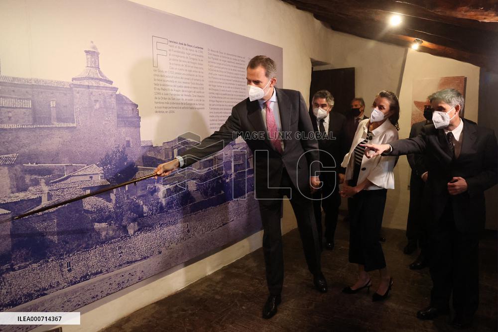 Royals visit the borntown of Francisco de Goya