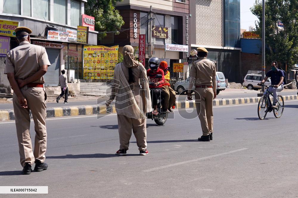 Police Control During A Lockdown - Rajasthan