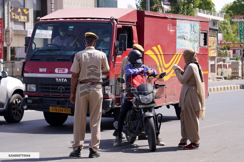 Police Control During A Lockdown - Rajasthan