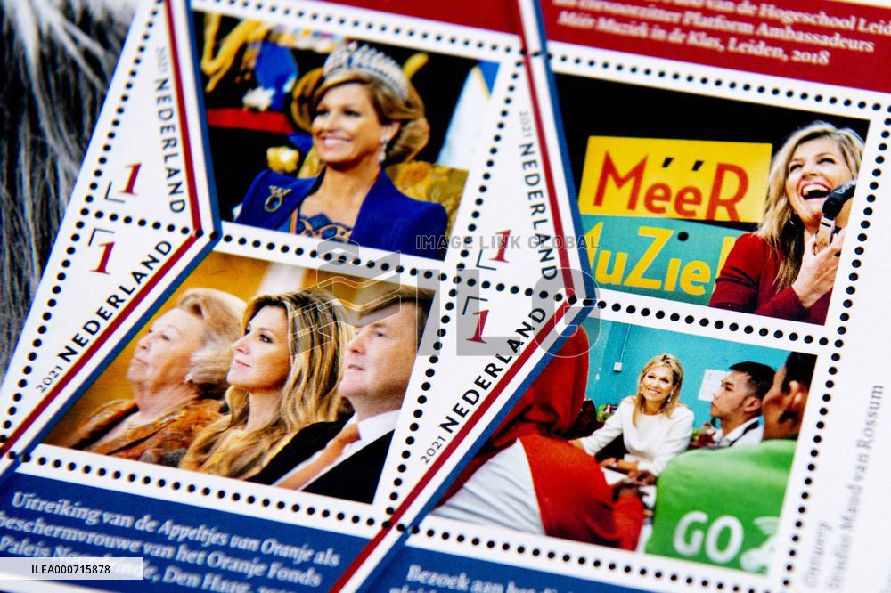 Queen Maxima Features On Five Stamps - Netherlands