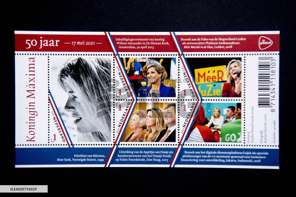 Queen Maxima Features On Five Stamps - Netherlands