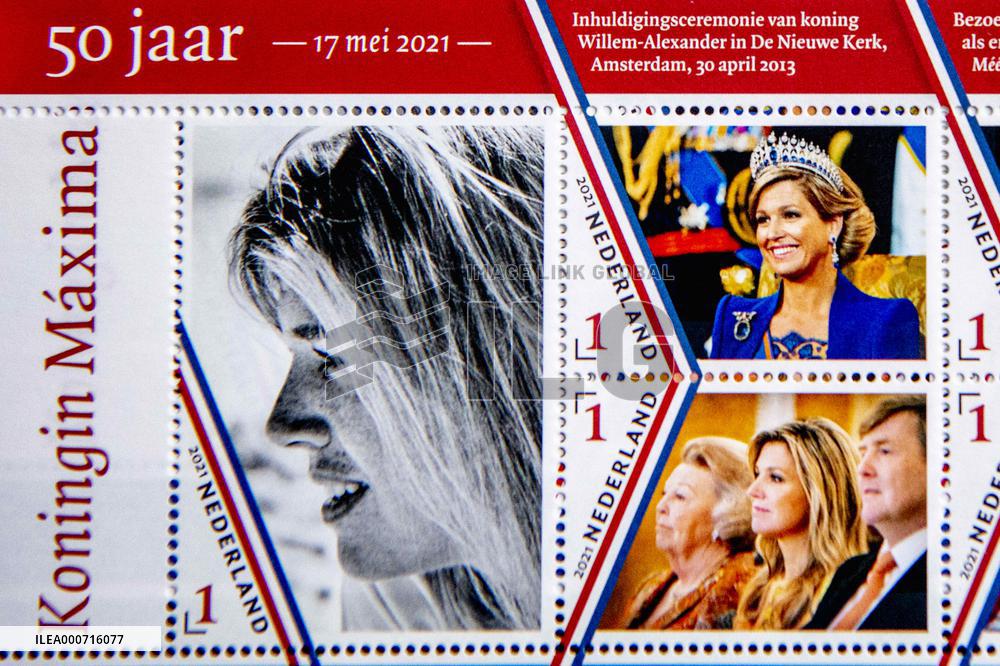 Queen Maxima Features On Five Stamps - Netherlands