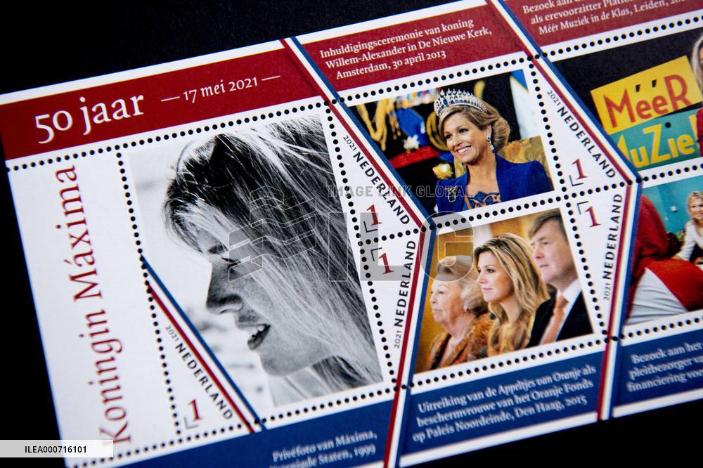 Queen Maxima Features On Five Stamps - Netherlands