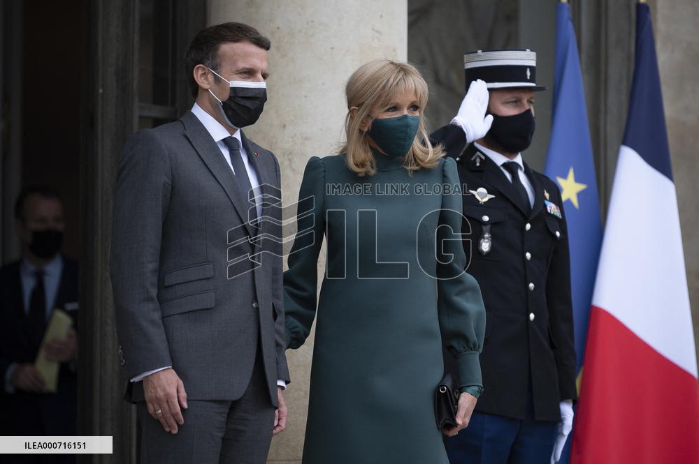President Macron Welcomes Argentina's President Fernandez - Paris