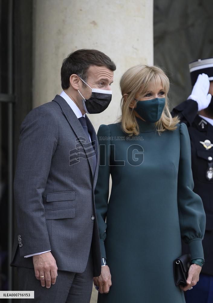 President Macron Welcomes Argentina's President Fernandez - Paris
