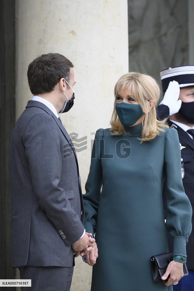 President Macron Welcomes Argentina's President Fernandez - Paris