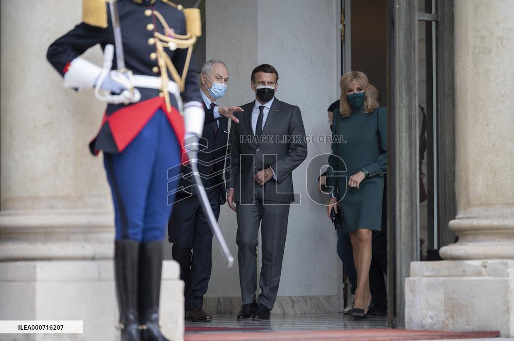 President Macron Welcomes Argentina's President Fernandez - Paris