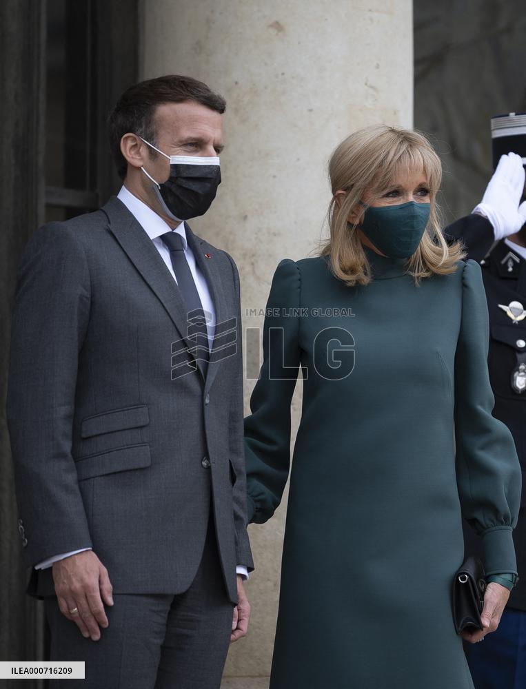 President Macron Welcomes Argentina's President Fernandez - Paris