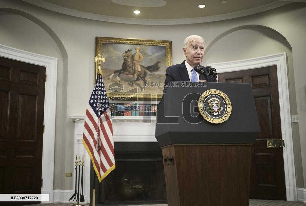 Biden Speaks On Colonial Pipeline - Washington