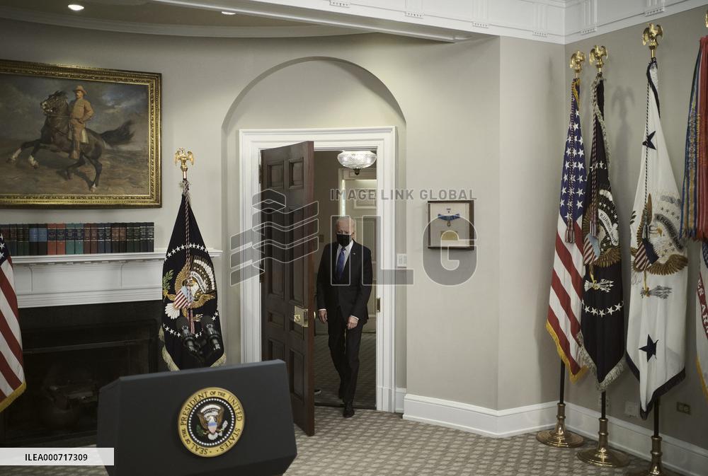 Biden Speaks On Colonial Pipeline - Washington