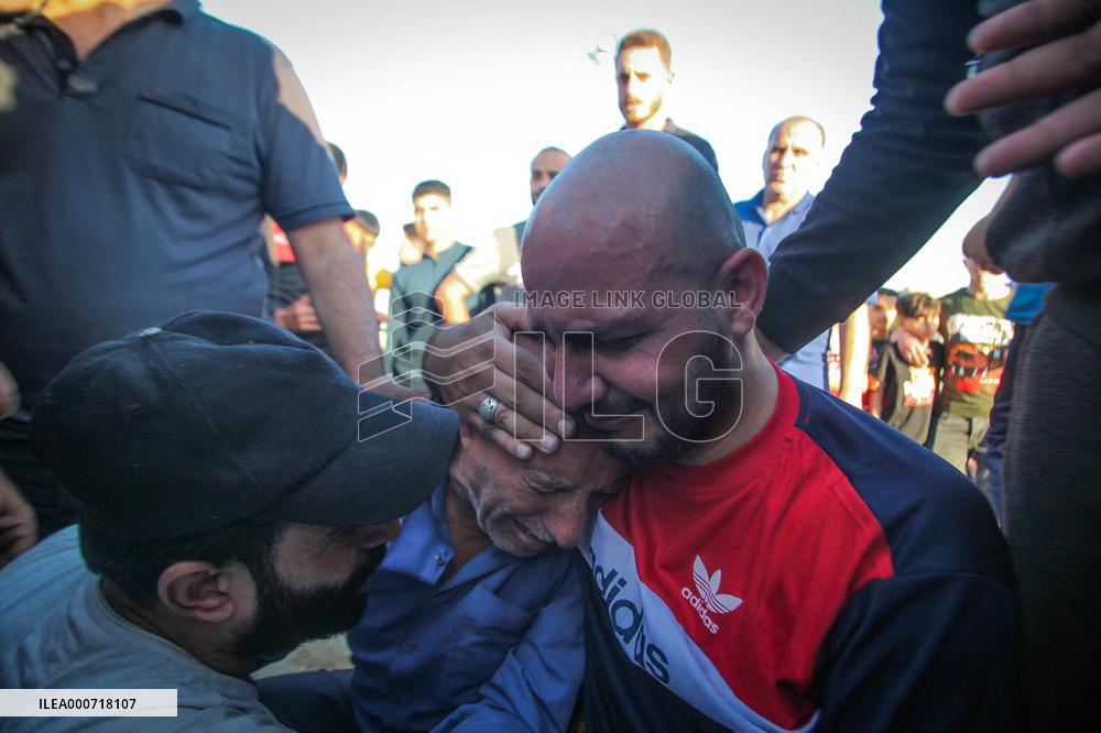 Funeral Of Man Killed By Israeli Airstrikes - Gaza