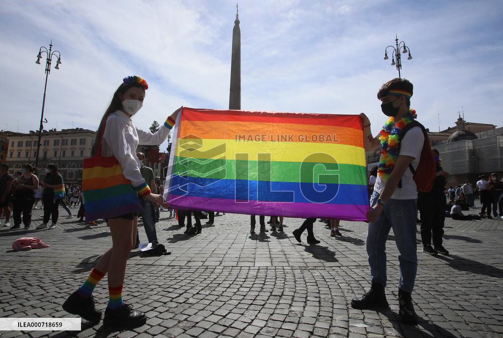 Demonstration To Ask For The Approval Of The Zan bill - Rome