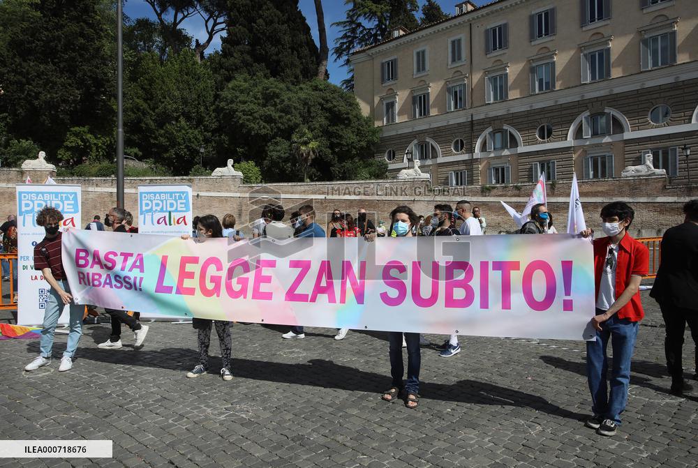 Demonstration To Ask For The Approval Of The Zan bill - Rome
