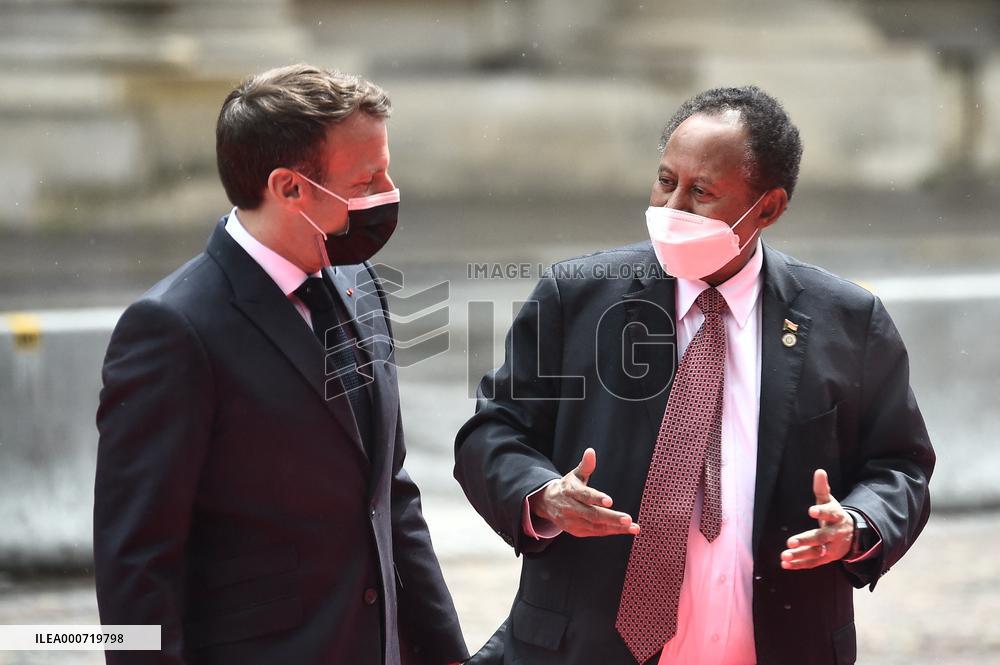 President Macron At International Conference On Sudan - Paris