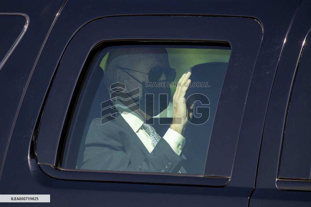 US President Joe Biden returns to the White House from Delaware