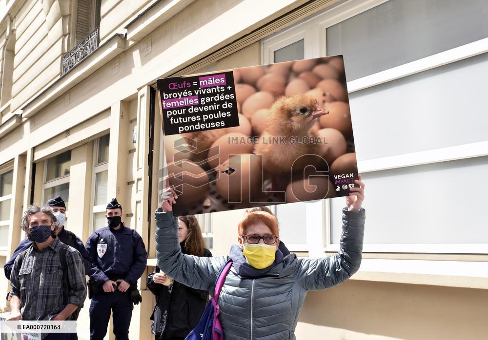 Vegan Impact Association Protest - Paris