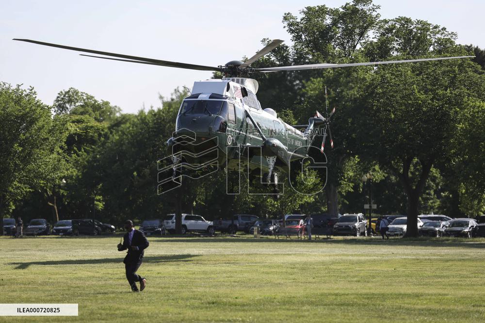 President Biden arrives to the White House